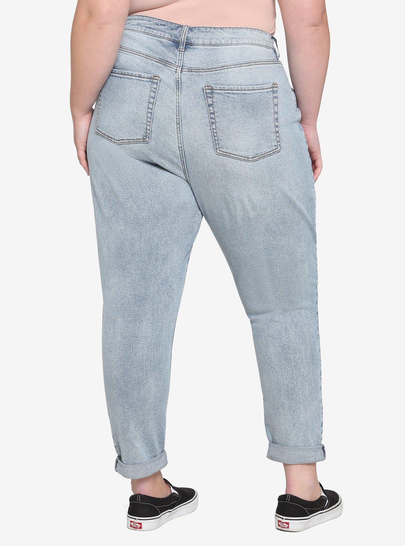 Disney A Goofy Movie Character Mom Jeans Plus Size, INDIGO WASH, alternate