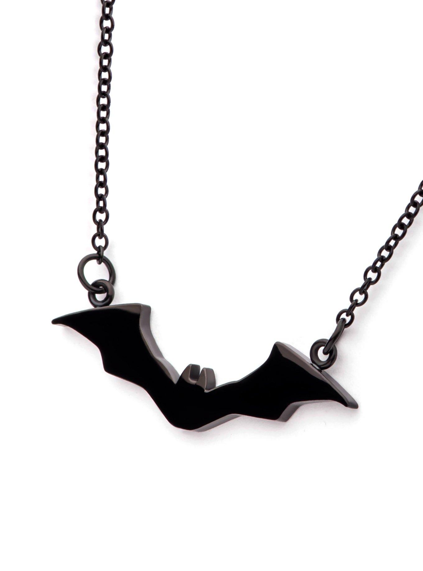 DC Comics Batman Logo Pendant Necklace, , alternate