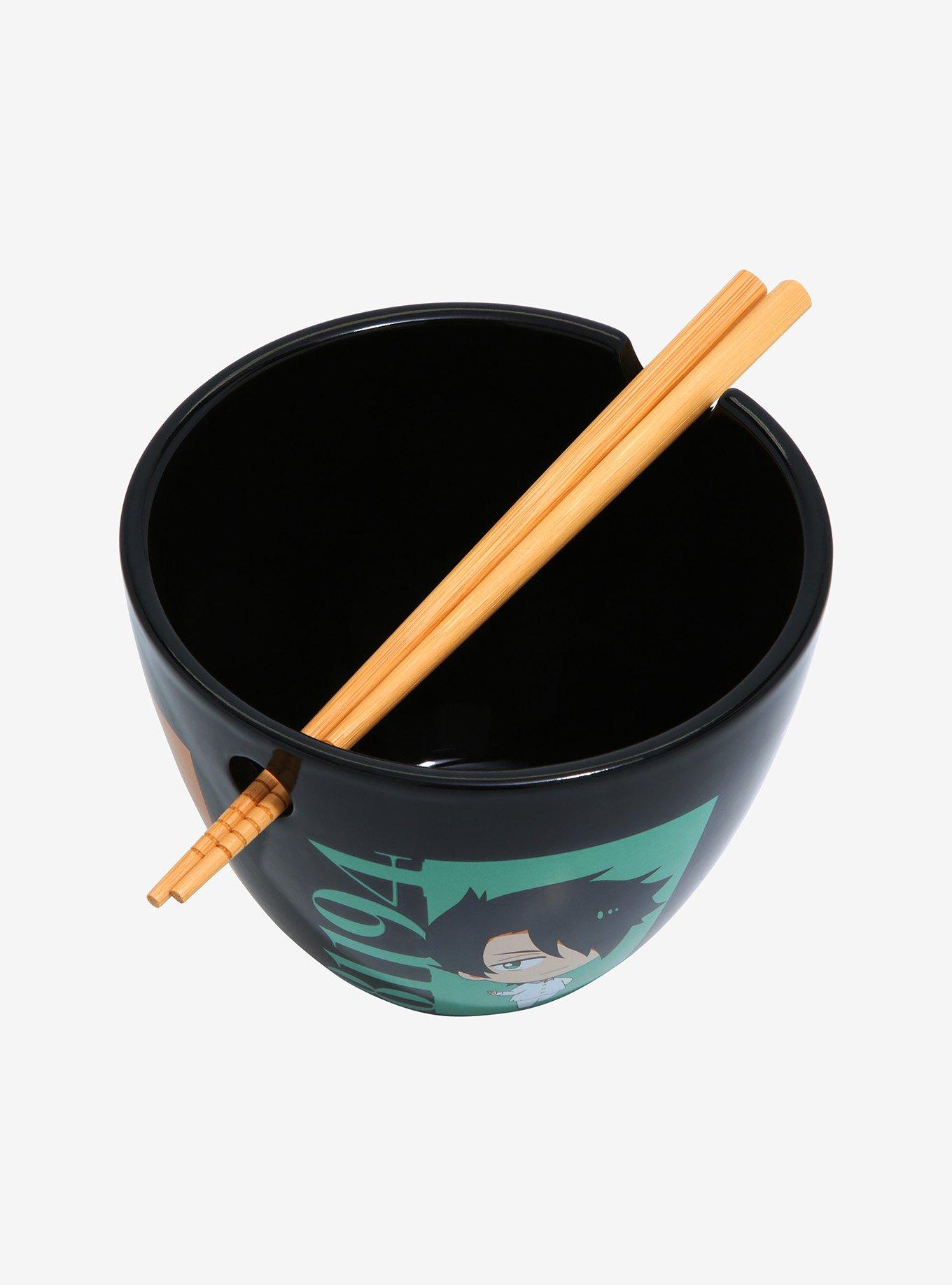 The Promised Neverland Chibi Characters Ramen Bowl with Chopsticks , , alternate