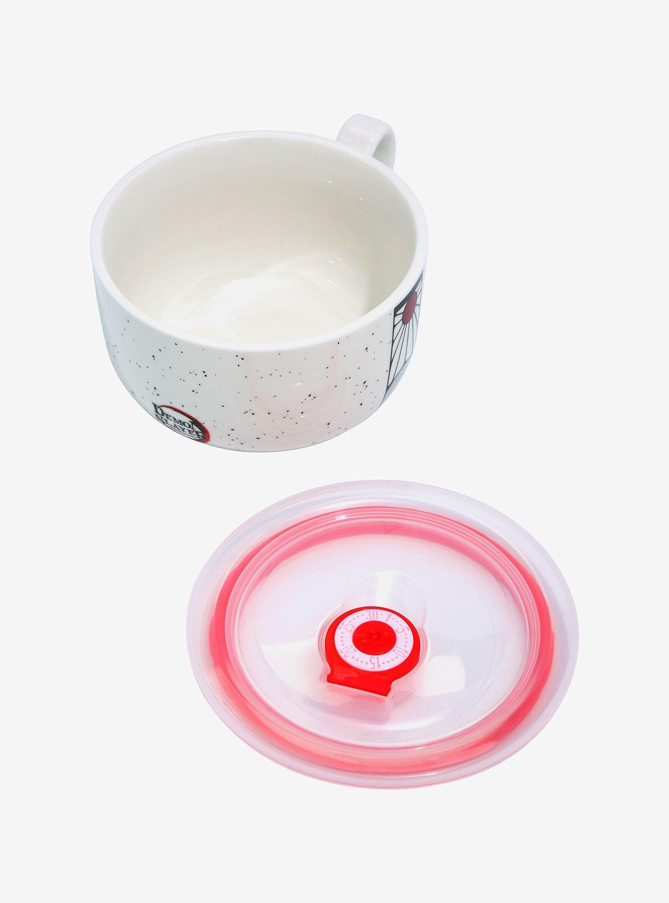 Demon Slayer: Kimetsu no Yaiba Tanjiro Hanafuda Soup Mug with Lid, , alternate