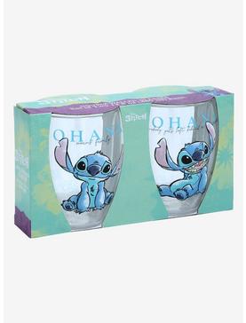 Disney Lilo & Stitch Stitch Portrait Ohana Wine Glass Set, , hi-res