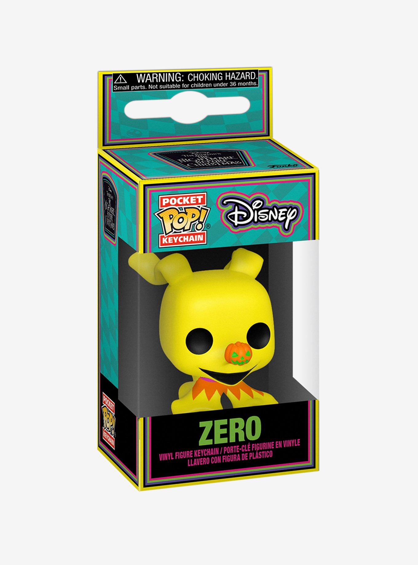 Funko The Nightmare Before Christmas Pocket Pop! Zero Blacklight Vinyl Key Chain, , alternate