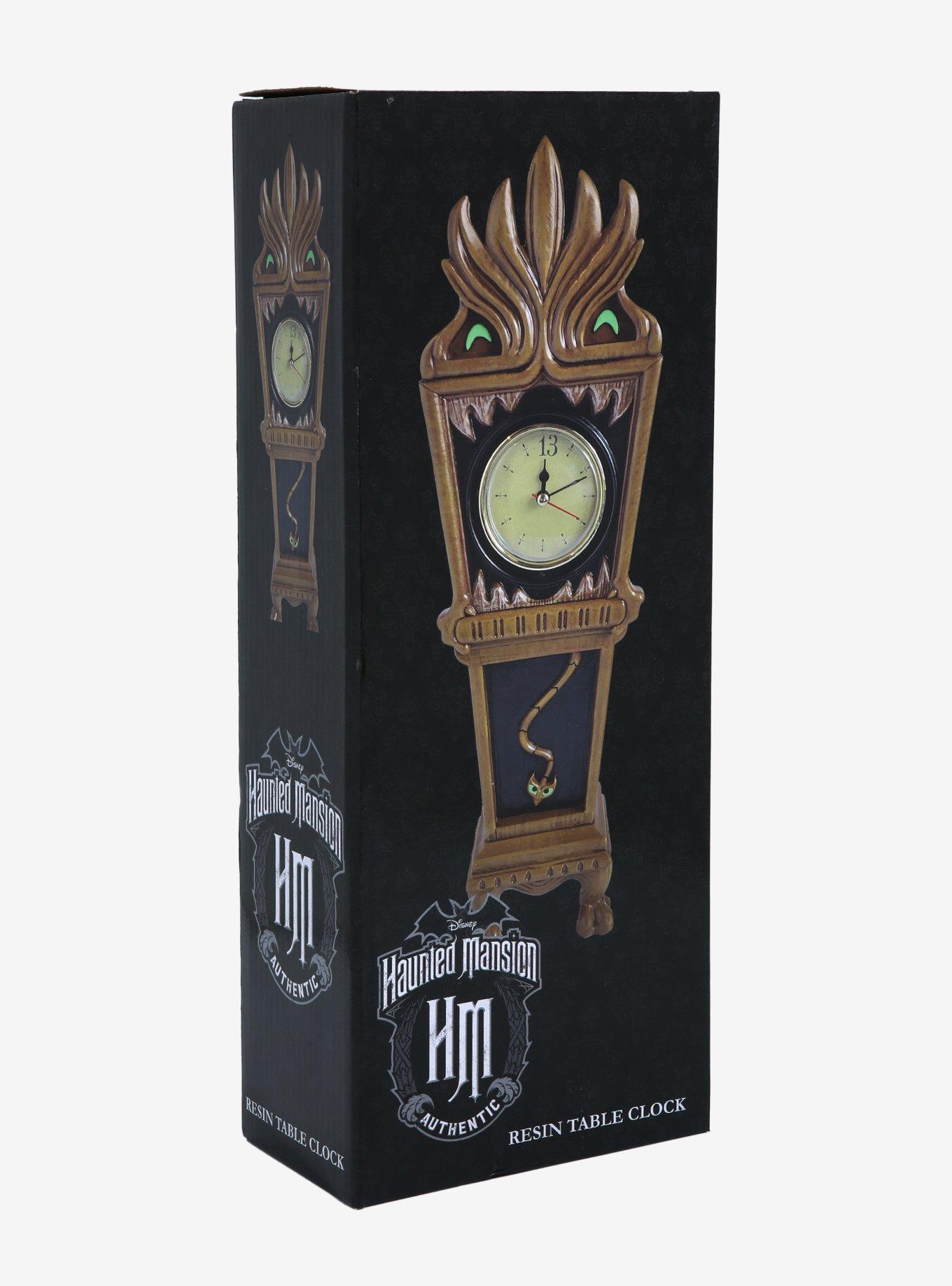 Disney The Haunted Mansion Grandfather Clock Resin Table Clock, , alternate