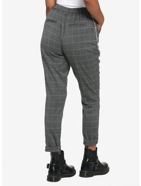 Grey Grid Side Chain Pants, , hi-res