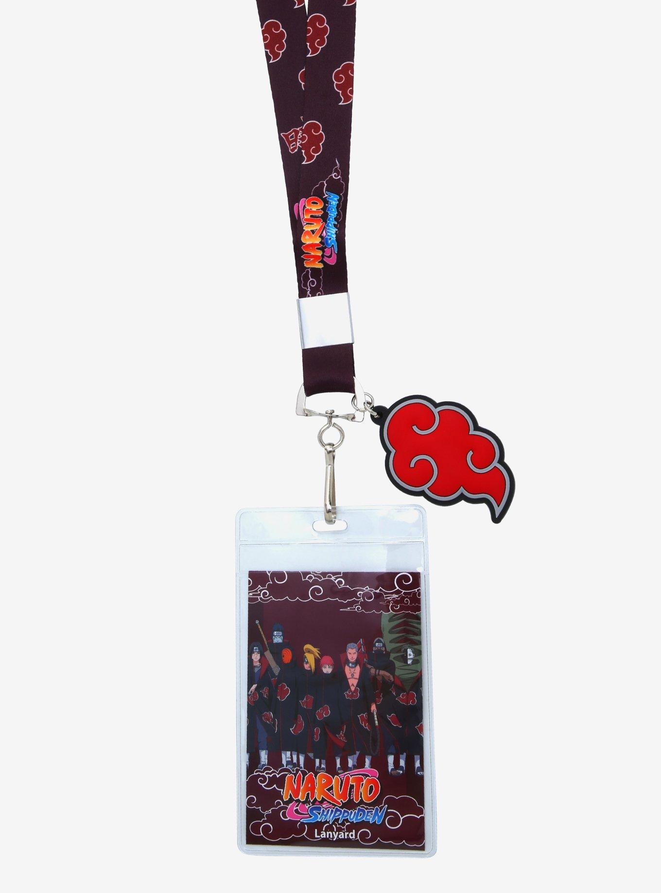 Naruto Shippuden Akatsuki Cloud Lanyard - BoxLunch Exclusive, , alternate