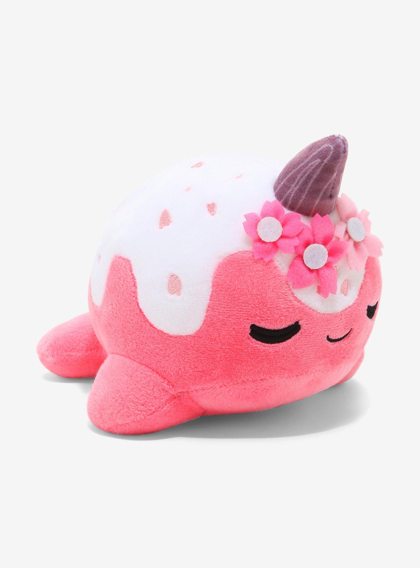 Tasty Peach Cherry Blossom Nomwhal Plush Hot Topic Exclusive, , alternate
