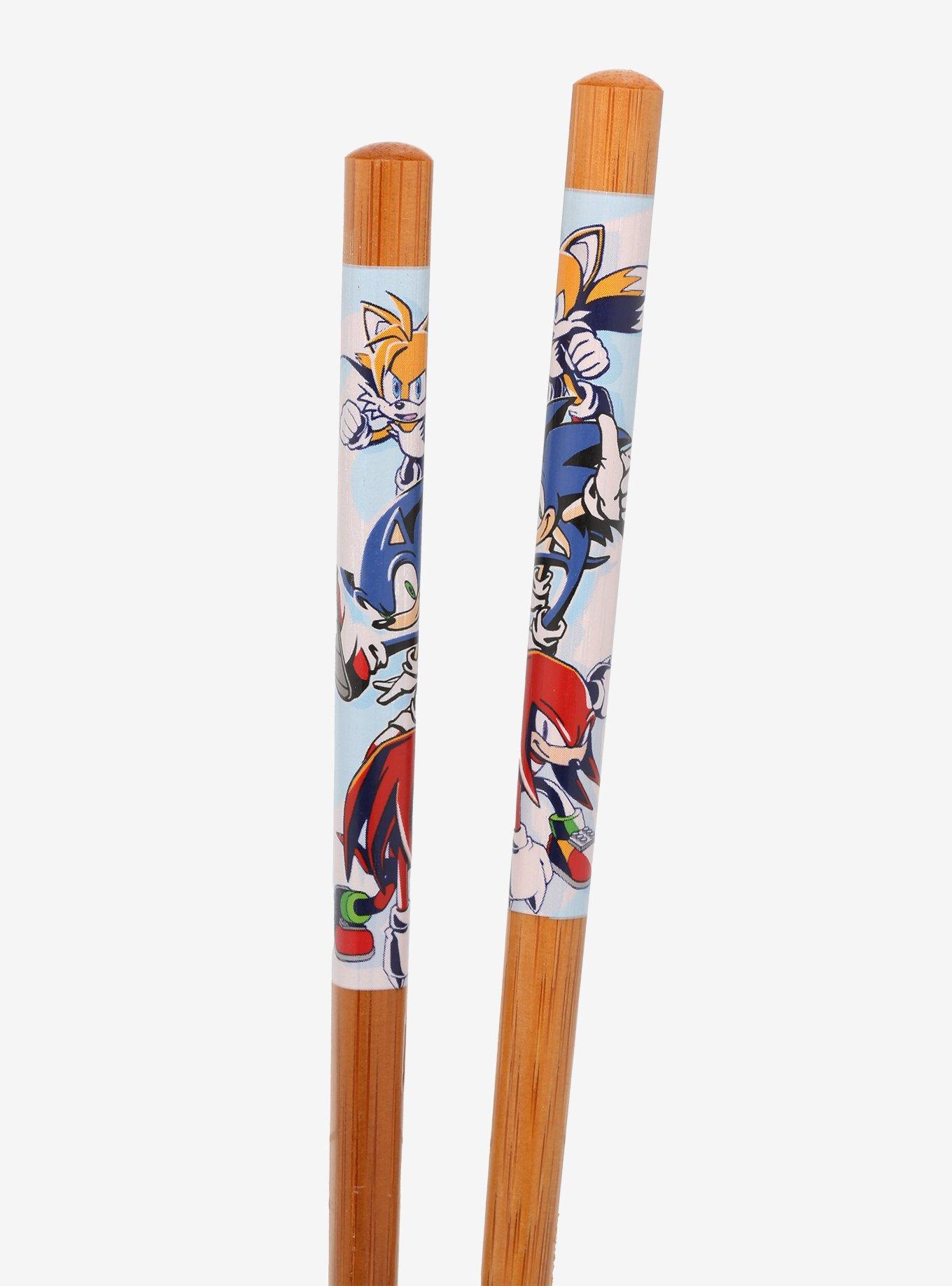 Sonic The Hedgehog Trio Bamboo Chopsticks, , alternate