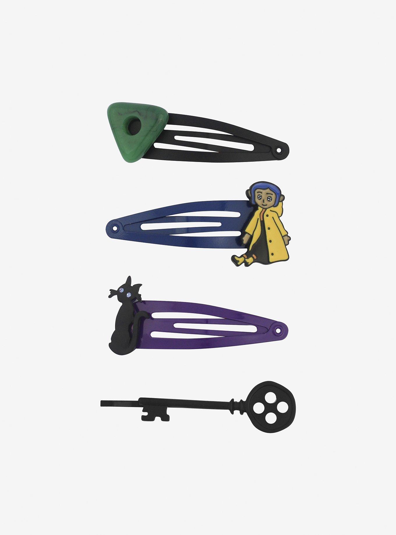 Coraline Seeing Stone Key Hair Clip Set, , alternate