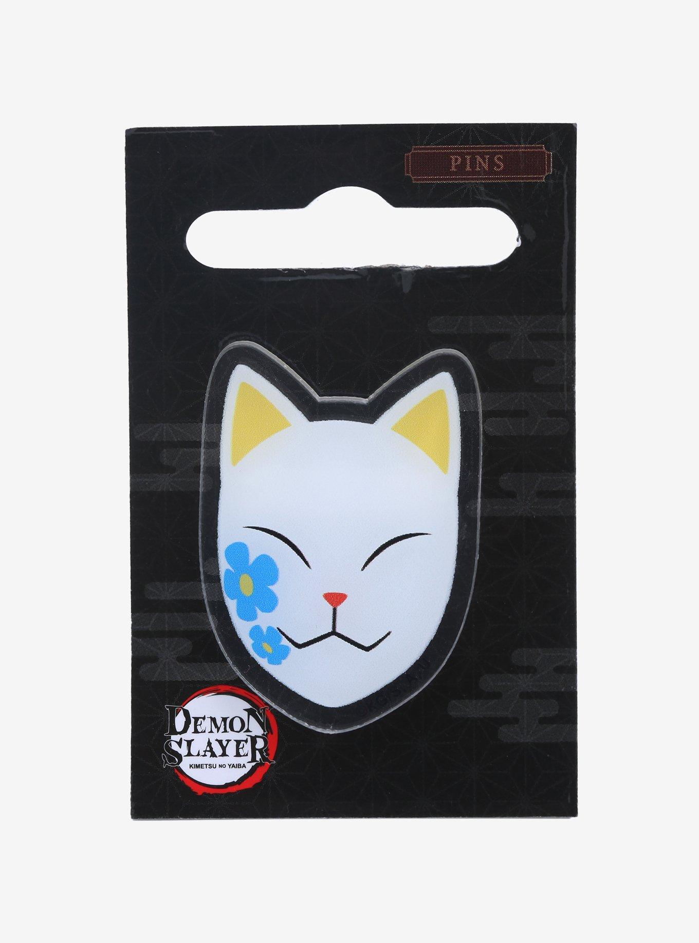 Demon Slayer: Kimetsu no Yaiba Makomo Warding Mask Acrylic Pin, , alternate