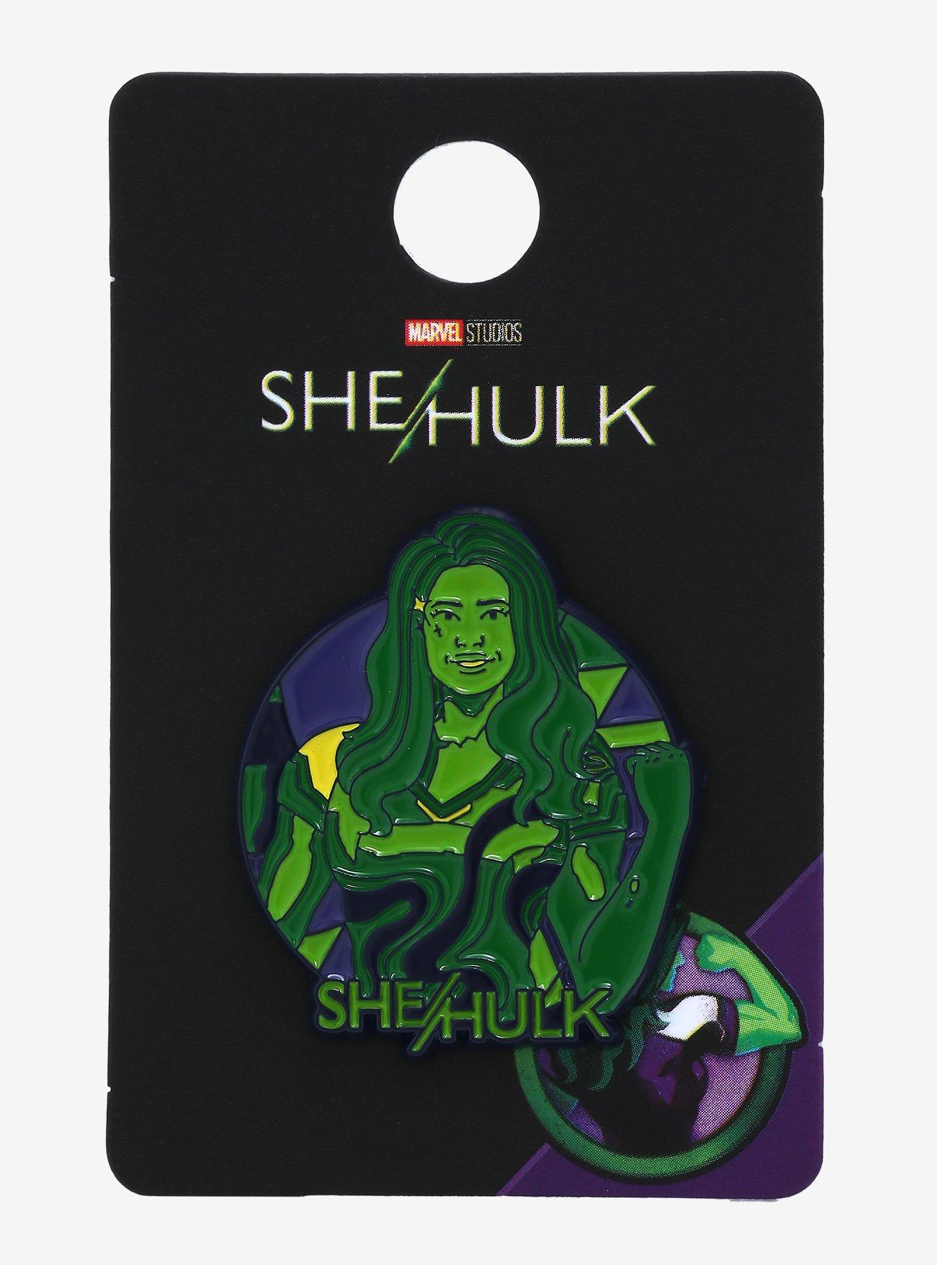 Marvel She-Hulk Circle Portrait Enamel Pin, , alternate