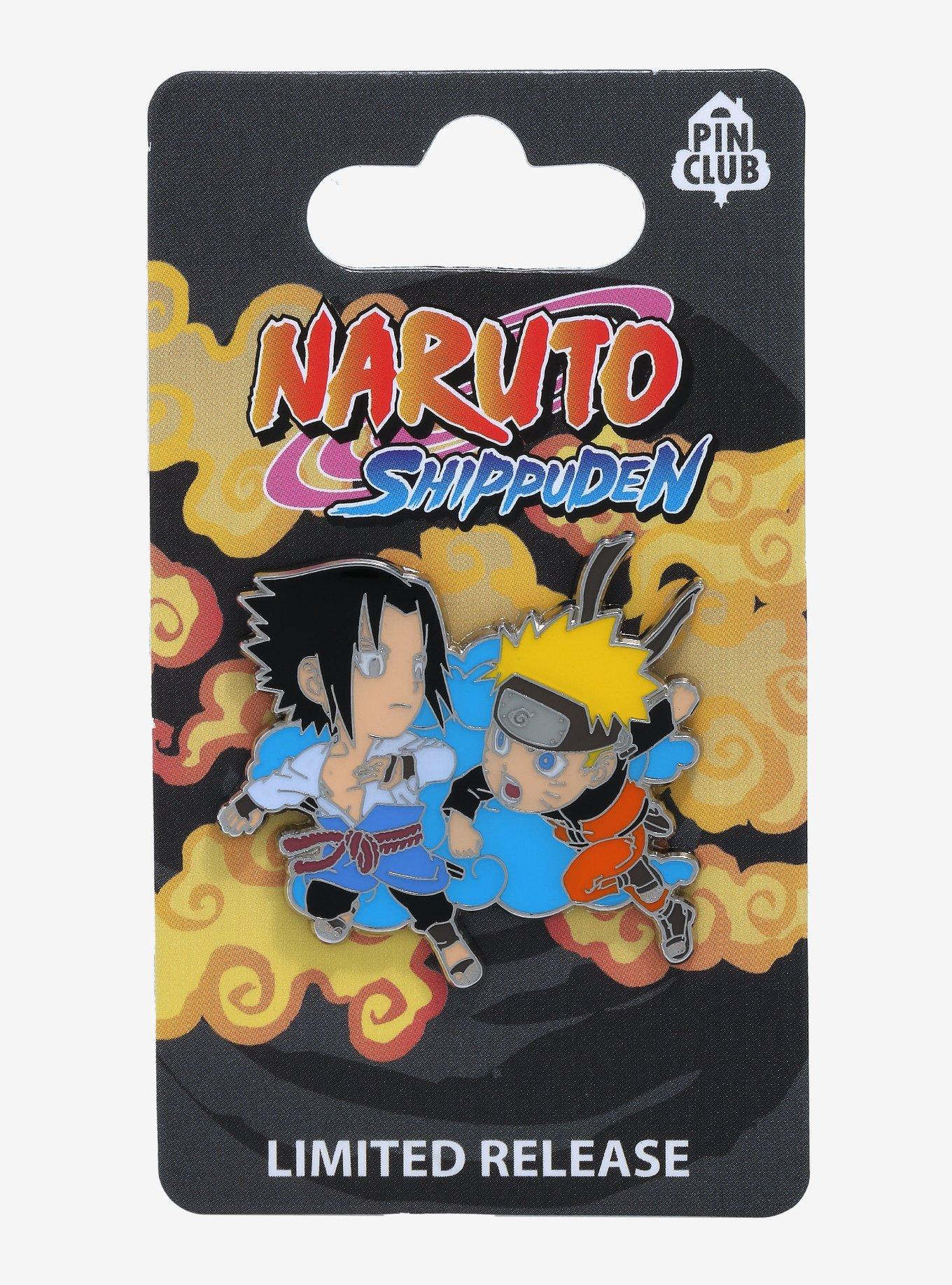 Naruto Shippuden Sasuke & Naruto Chibi Enamel Pin, , alternate