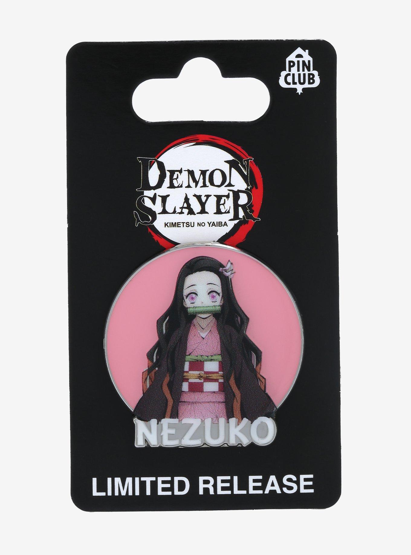 Demon Slayer: Kimetsu no Yaiba Nezuko Circle Frame Enamel Pin, , hi-res