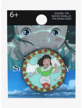 Loungefly Studio Ghibli Spirited Away Chihiro Circular Frame Portrait Enamel Pin - BoxLunch Exclusive, , hi-res