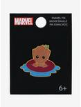 Loungefly Marvel Guardians of the Galaxy Baby Groot Tube Float Enamel Pin - BoxLunch Exclusive, , alternate