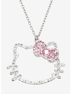Hello Kitty Bling Pendant Chunky Chain Necklace, , hi-res