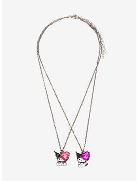 Kuromi Heart Best Friend Necklace Set, , hi-res