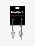 Scream Ghost Face Knife Front/Back Stud Earrings, , alternate