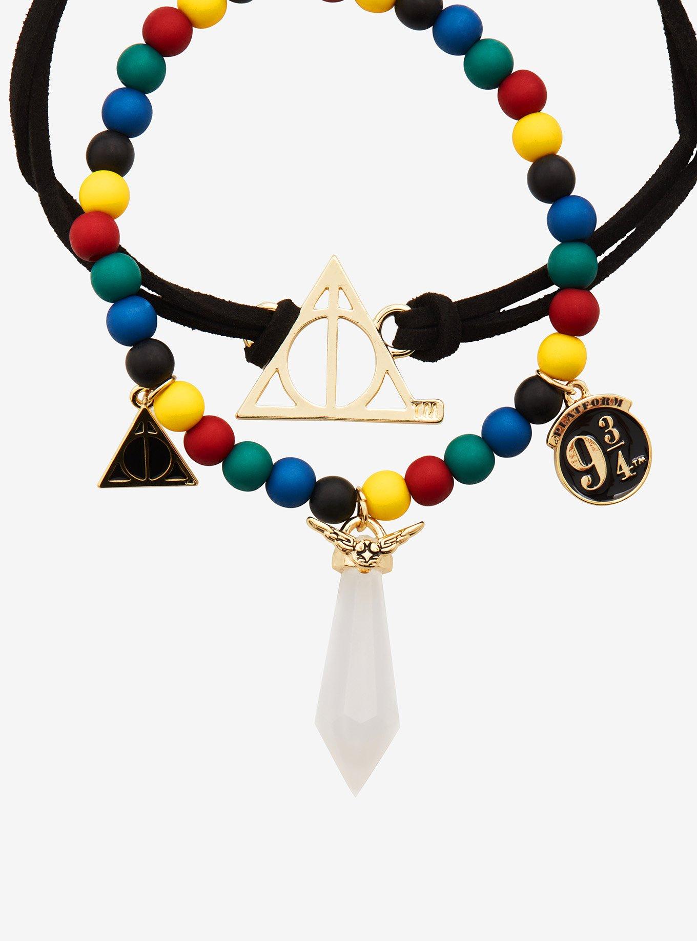 Harry Potter Deathly Hallows Icons Bracelet Set, , alternate