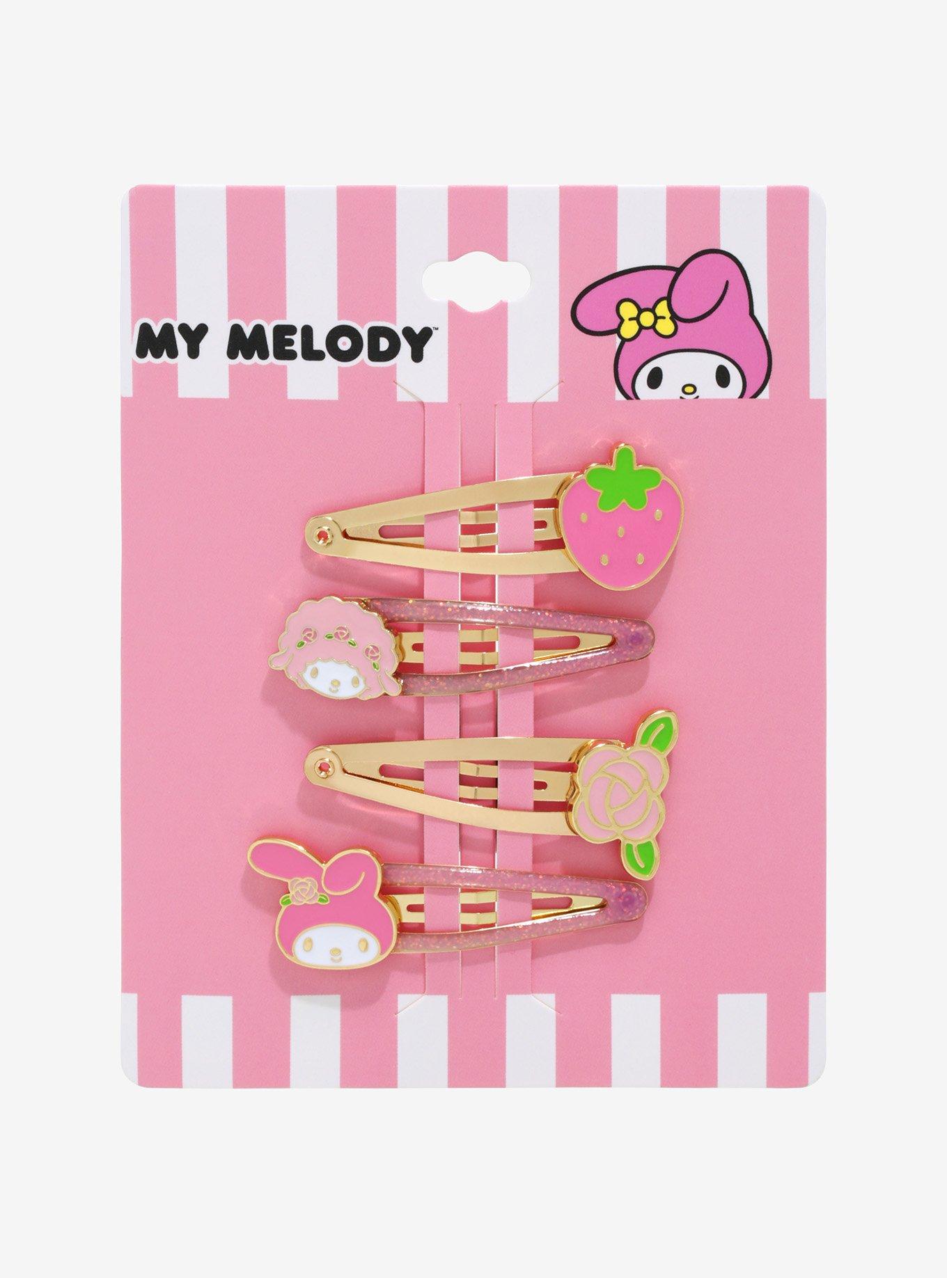 My Melody & My Sweet Piano Strawberry Rose Hair Clip Set, , alternate