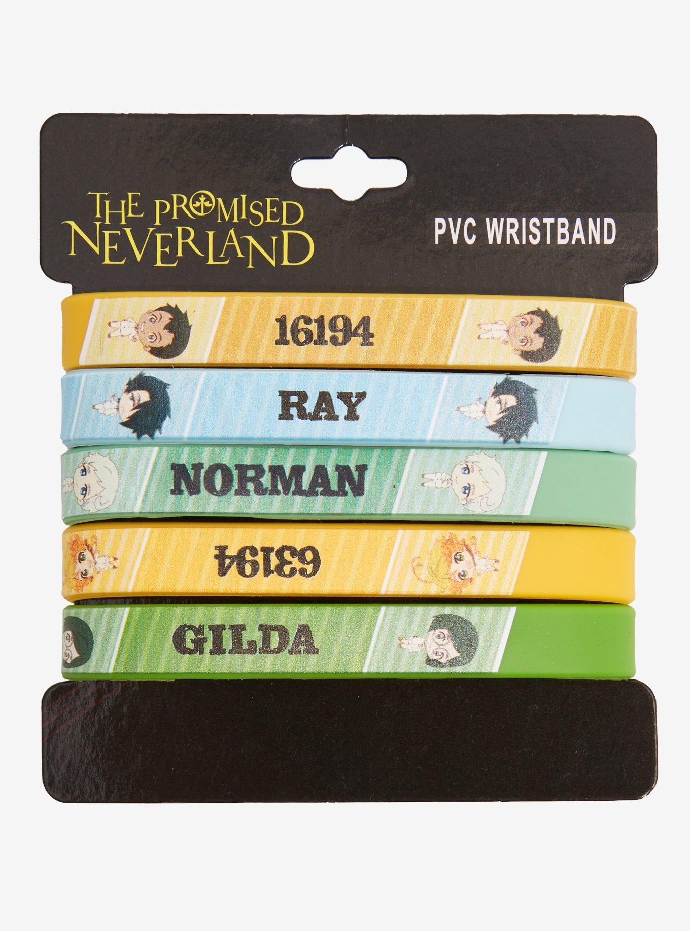 The Promised Neverland Chibi Character Rubber Bracelet Set, , alternate