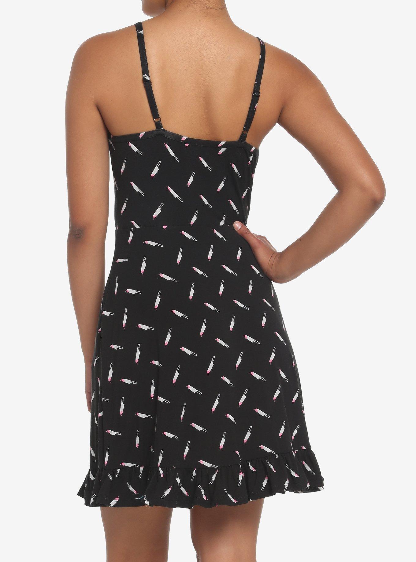 Bloody Knife Dress, BLACK, alternate