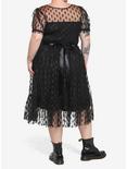 Coffin Glitter Mesh Dress Plus Size, BLACK, alternate