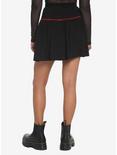 Black & Red Lace-Up Skirt, BLACK, alternate