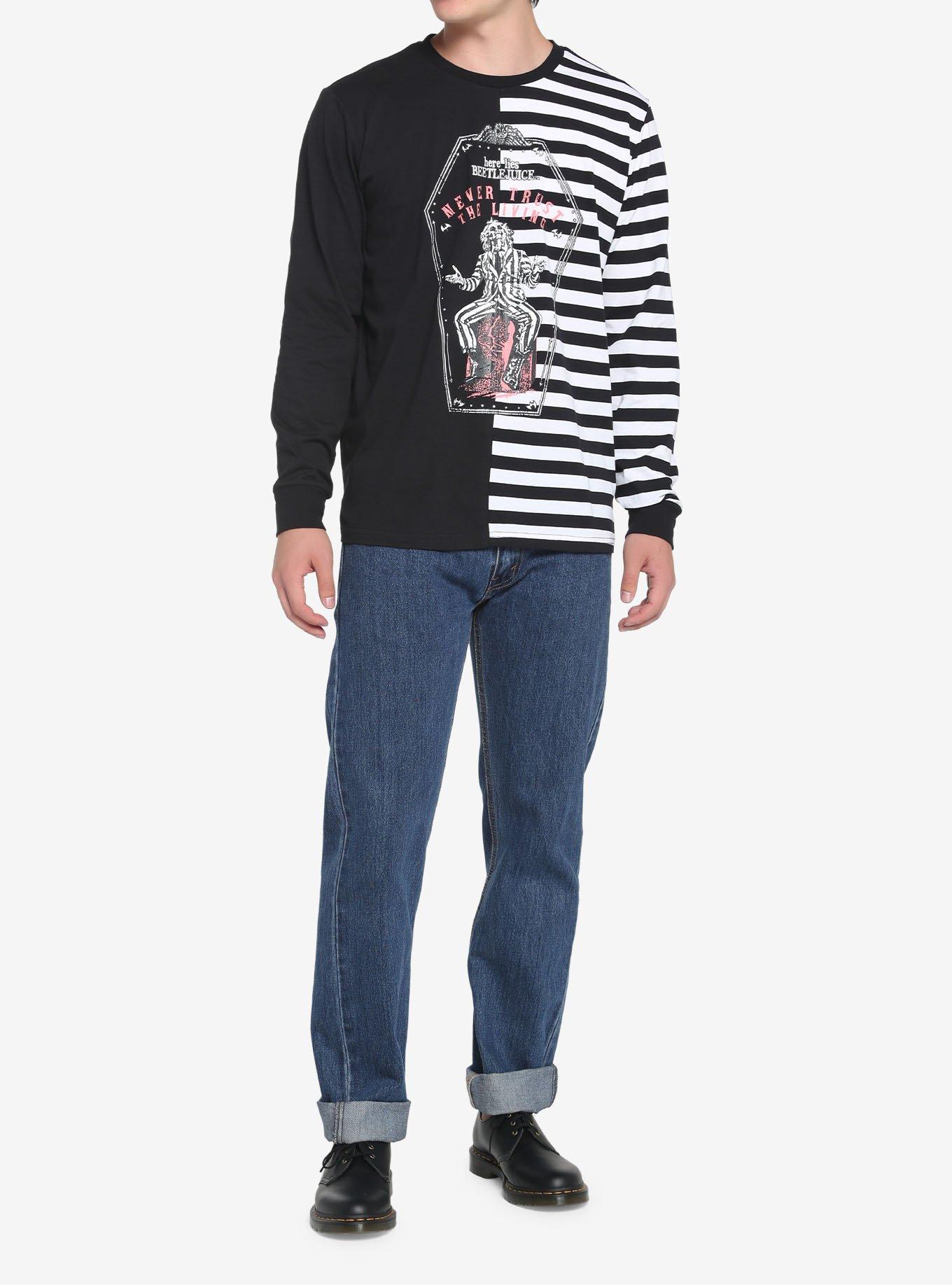 Beetlejuice Coffin Split Long-Sleeve T-Shirt, MULTI, alternate