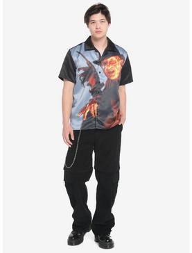 Freddy Vs. Jason Freddy Sublimated Woven Button-Up, , hi-res