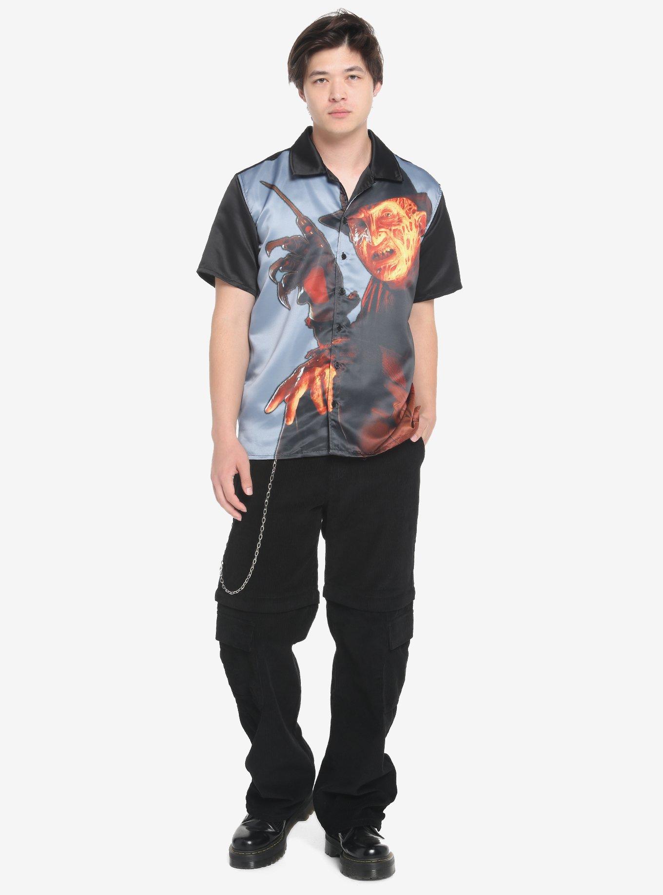 Freddy Vs. Jason Freddy Sublimated Woven Button-Up, , hi-res