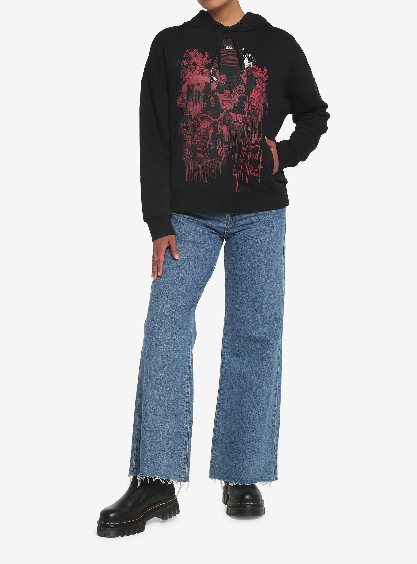 A Nightmare On Elm Street The Children Have Been Very Bad Hoodie, BLACK  RED, alternate
