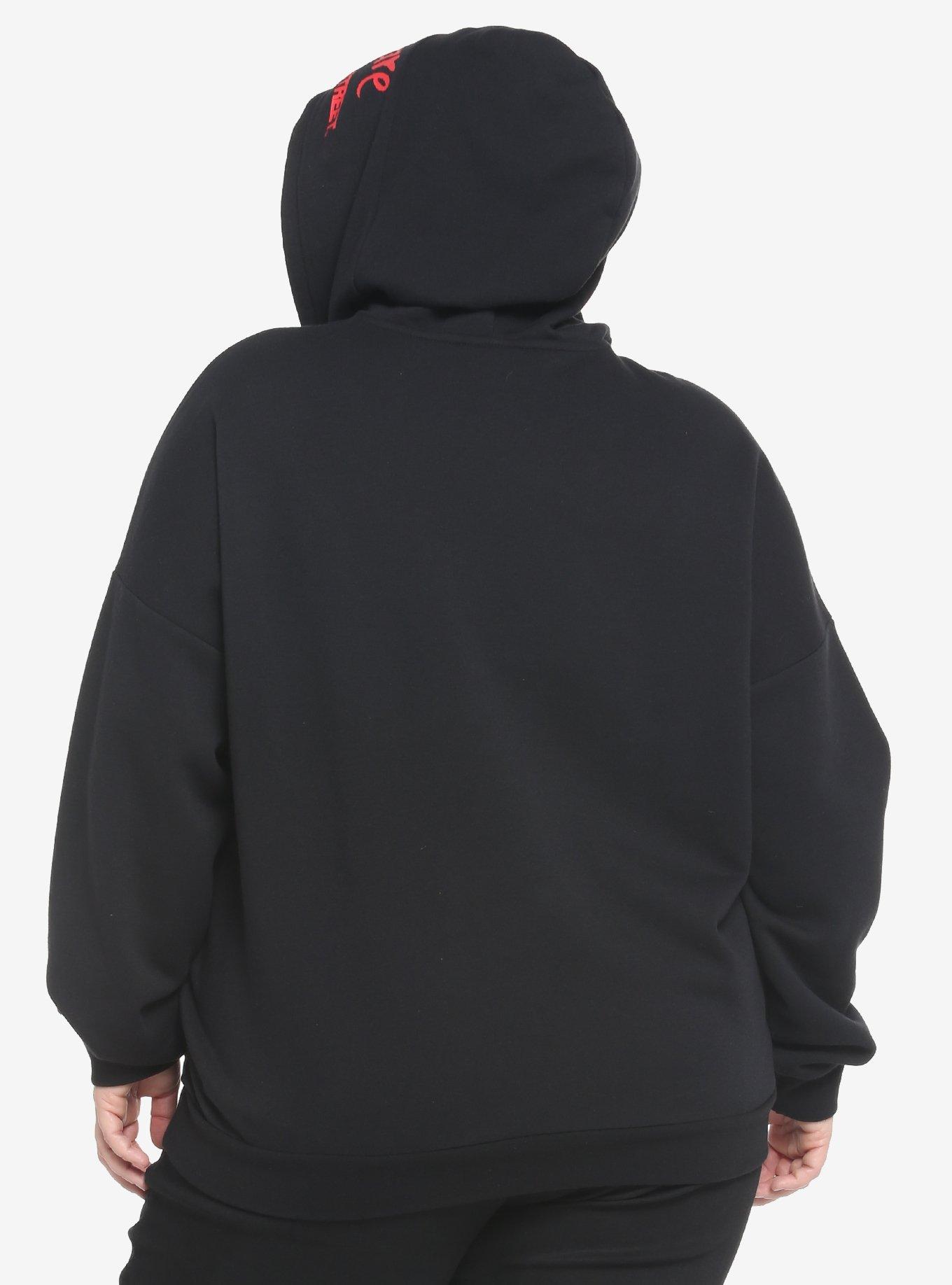 A Nightmare On Elm Street The Children Have Been Very Bad Hoodie Plus Size, BLACK  RED, alternate
