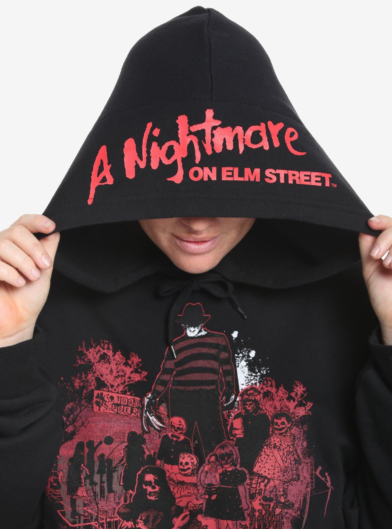 A Nightmare On Elm Street The Children Have Been Very Bad Hoodie Plus Size, BLACK  RED, alternate