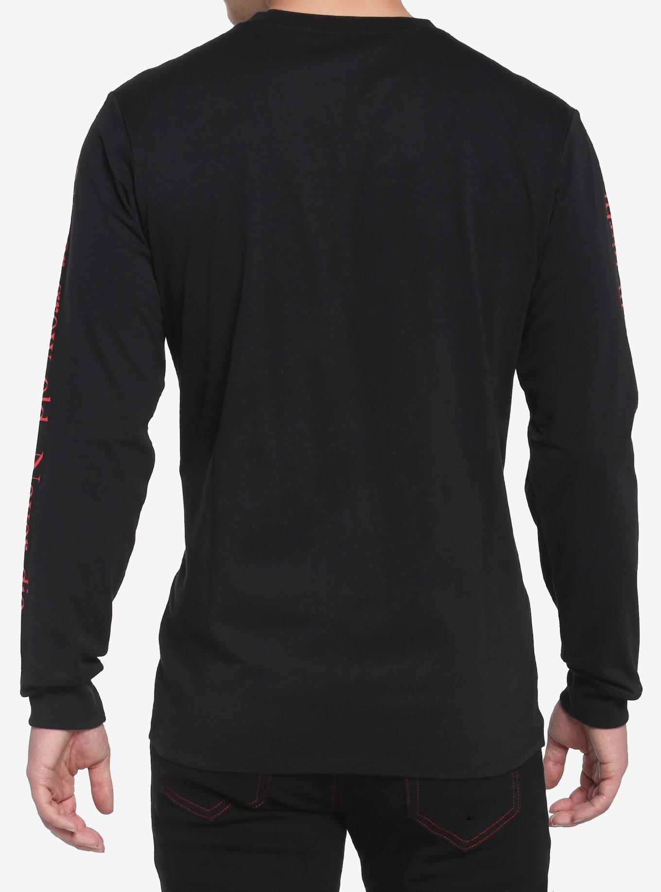The Lost Boys Never Grow Old Long-Sleeve T-Shirt, BLACK  RED, alternate
