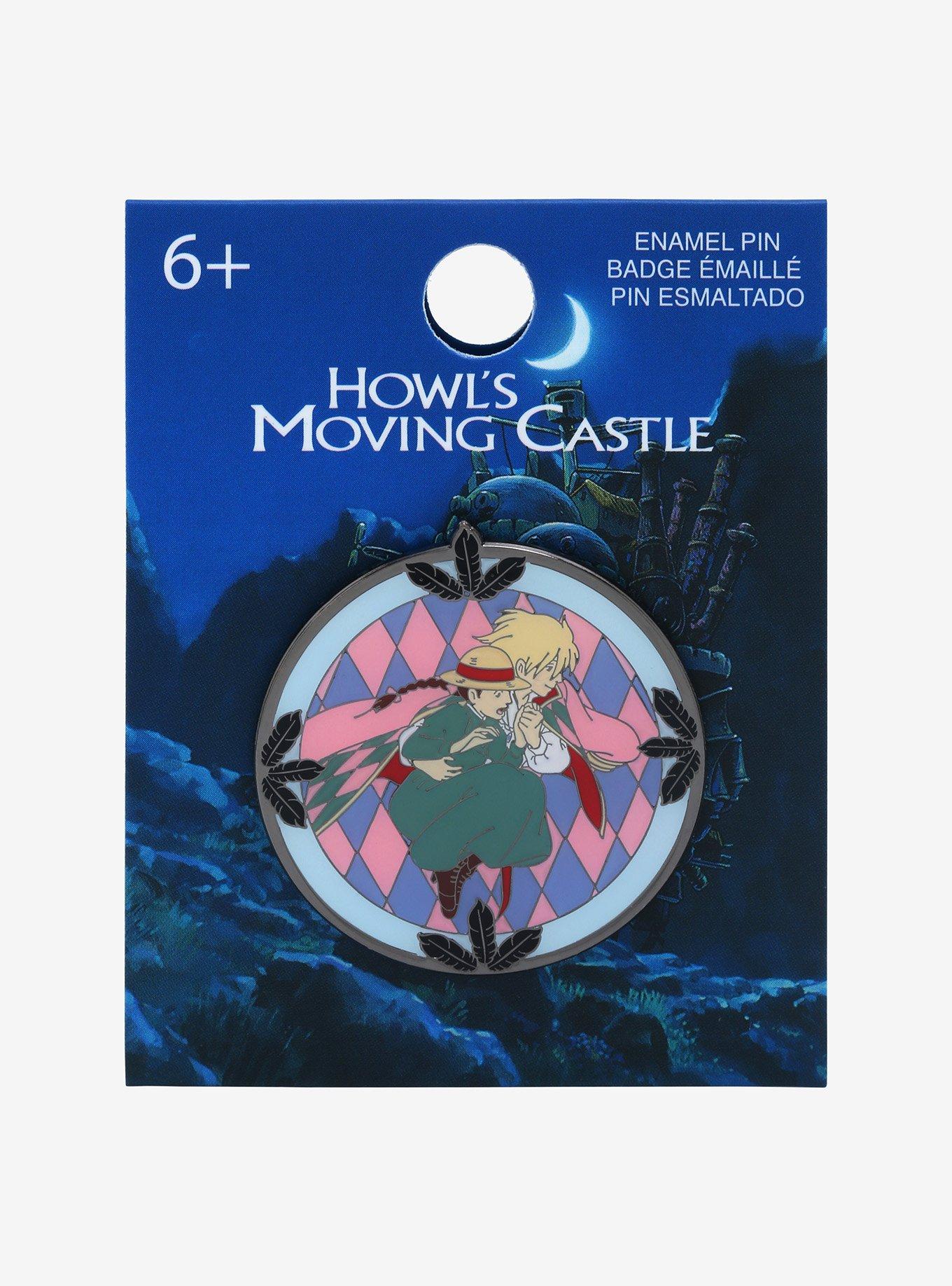 Loungefly Studio Ghibli Howl&rsquo;s Moving Castle Sophie & Howl Stained Glass Enamel Pin - BoxLunch Exclusive , , alternate