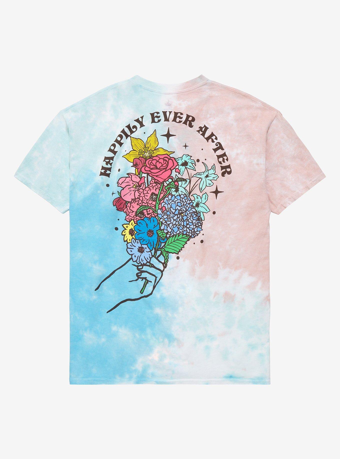 Disney Princess Group Portrait Bouquet Tie-Dye T-Shirt - BoxLunch Exclusive, TIE DYE, alternate