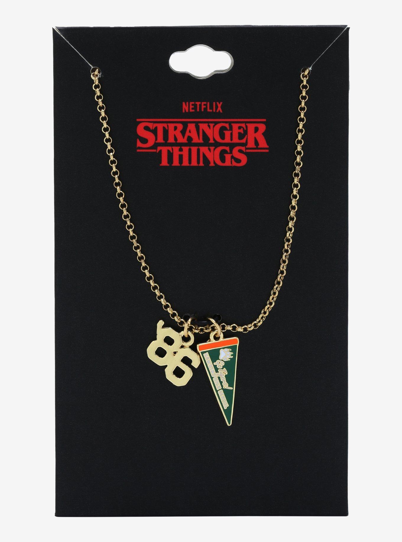 Stranger Things Hawkins High Pennant Charm Necklace, , alternate