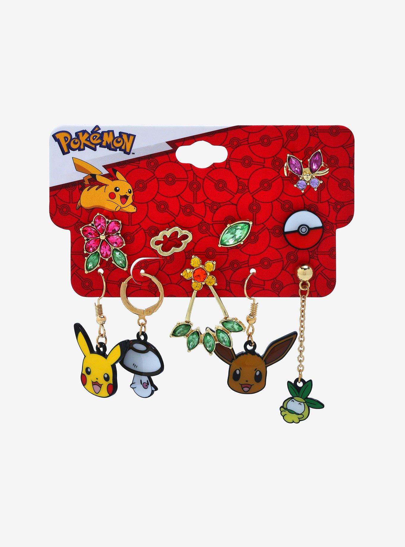 Pok&eacute;mon Pikachu & Eevee Mix & Match Earring Set - BoxLunch Exclusive, , alternate
