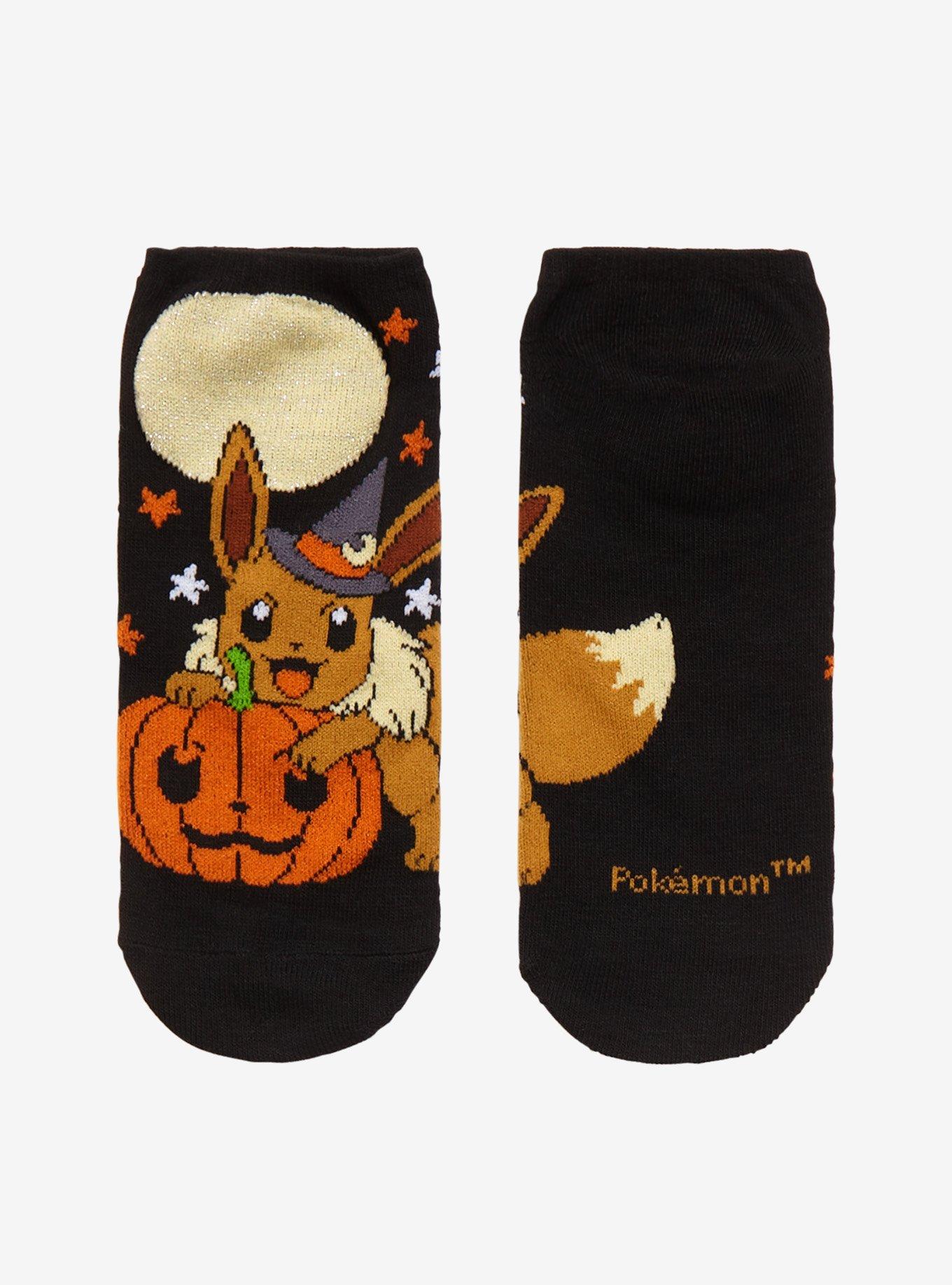 Pokemon Witch Eevee No-Show Socks, , alternate