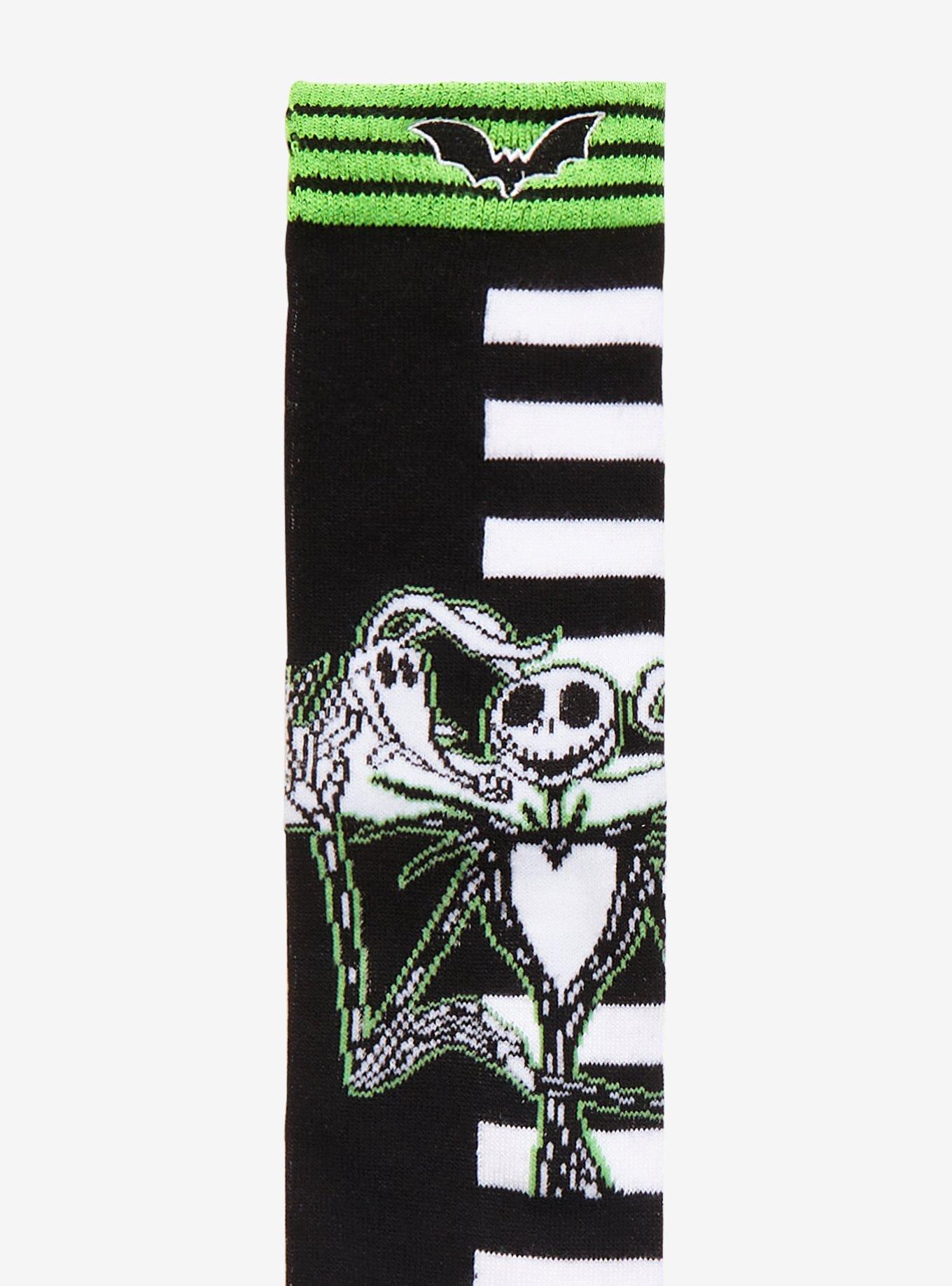 The Nightmare Before Christmas Jack Stripe Knee-High Socks, , alternate