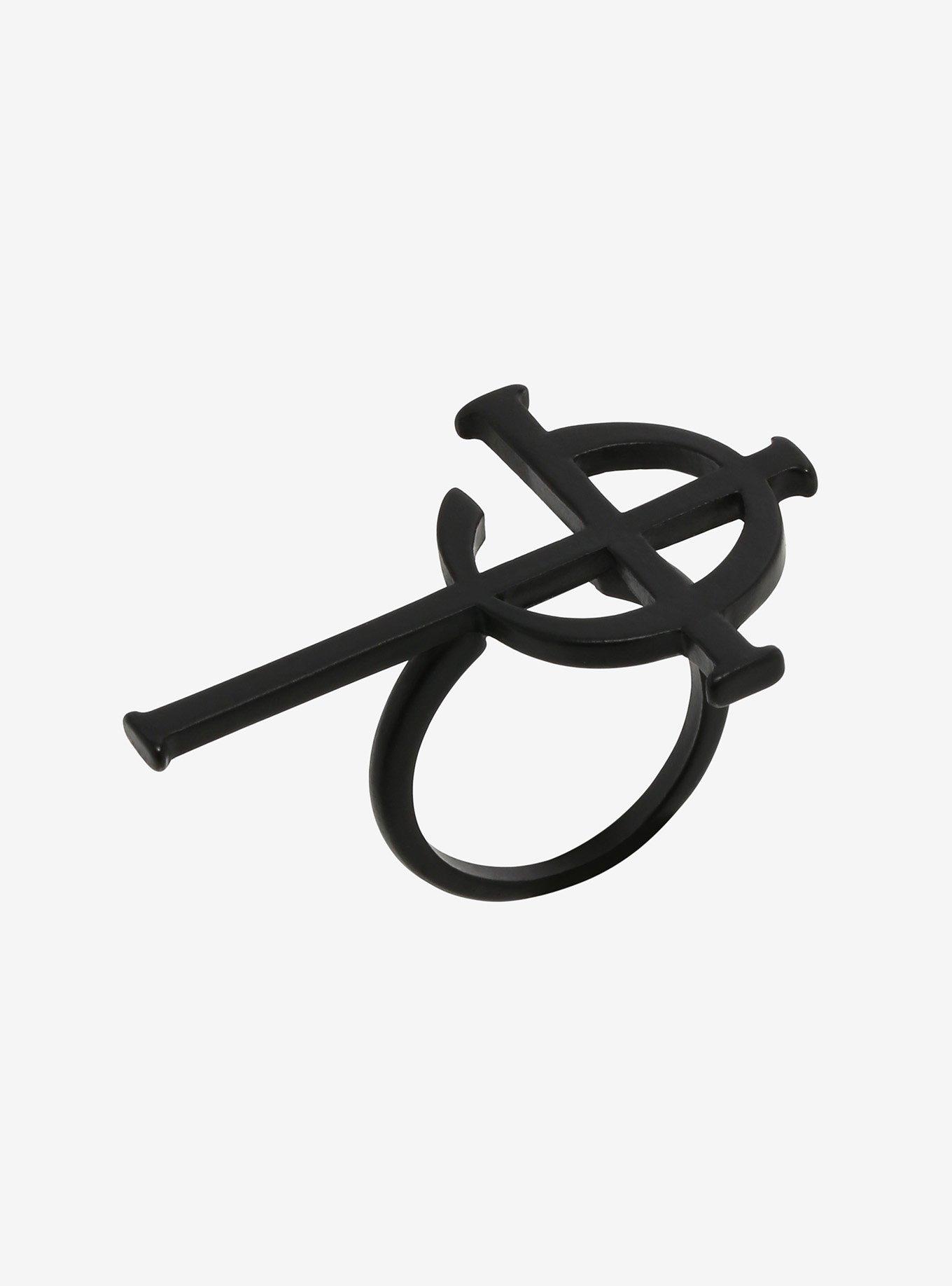 Ghost Grucifix Black Ring, , alternate