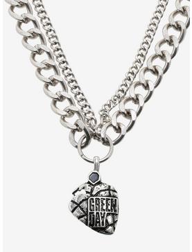 Green Day Heart Grenade Multi Chain Necklace, , hi-res