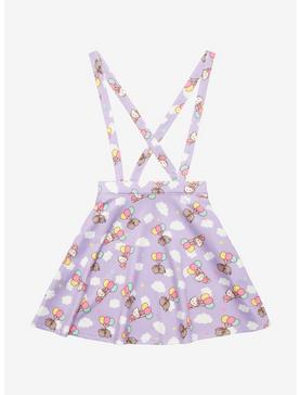 Hello Kitty X Pusheen Lavender Suspender Skirt Plus Size, , hi-res