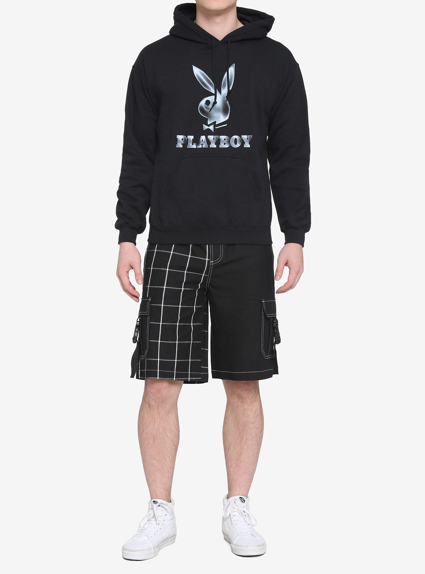 Playboy Logo Hoodie, BLACK, alternate