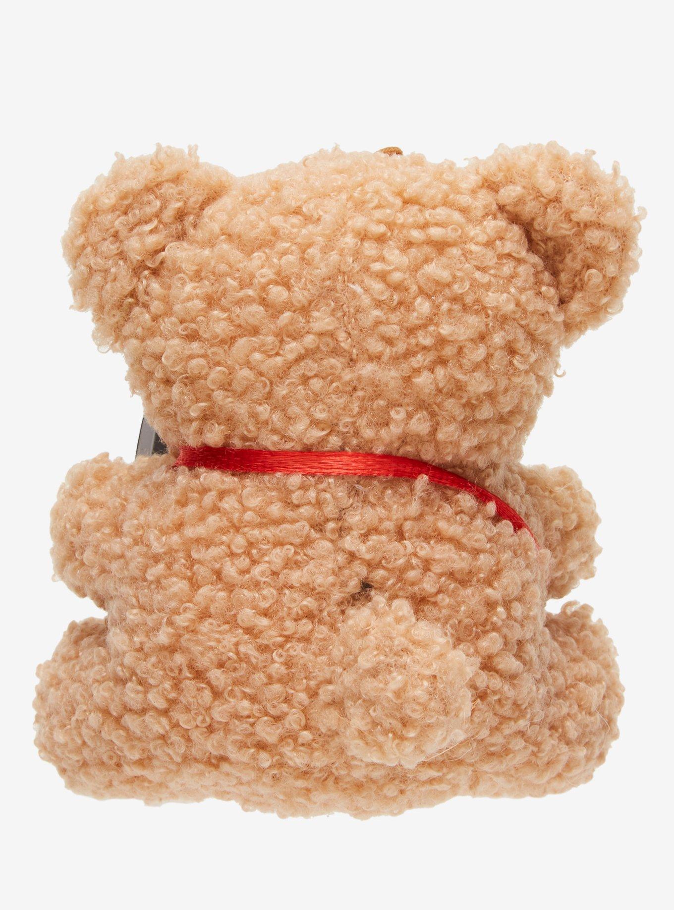 Fuzzy Bear Knife Plush Key Chain, , alternate
