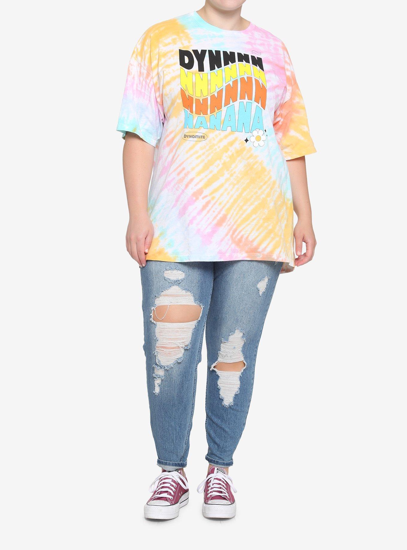 BTS Dynamite Tie-Dye Girls T-Shirt Plus Size, , hi-res