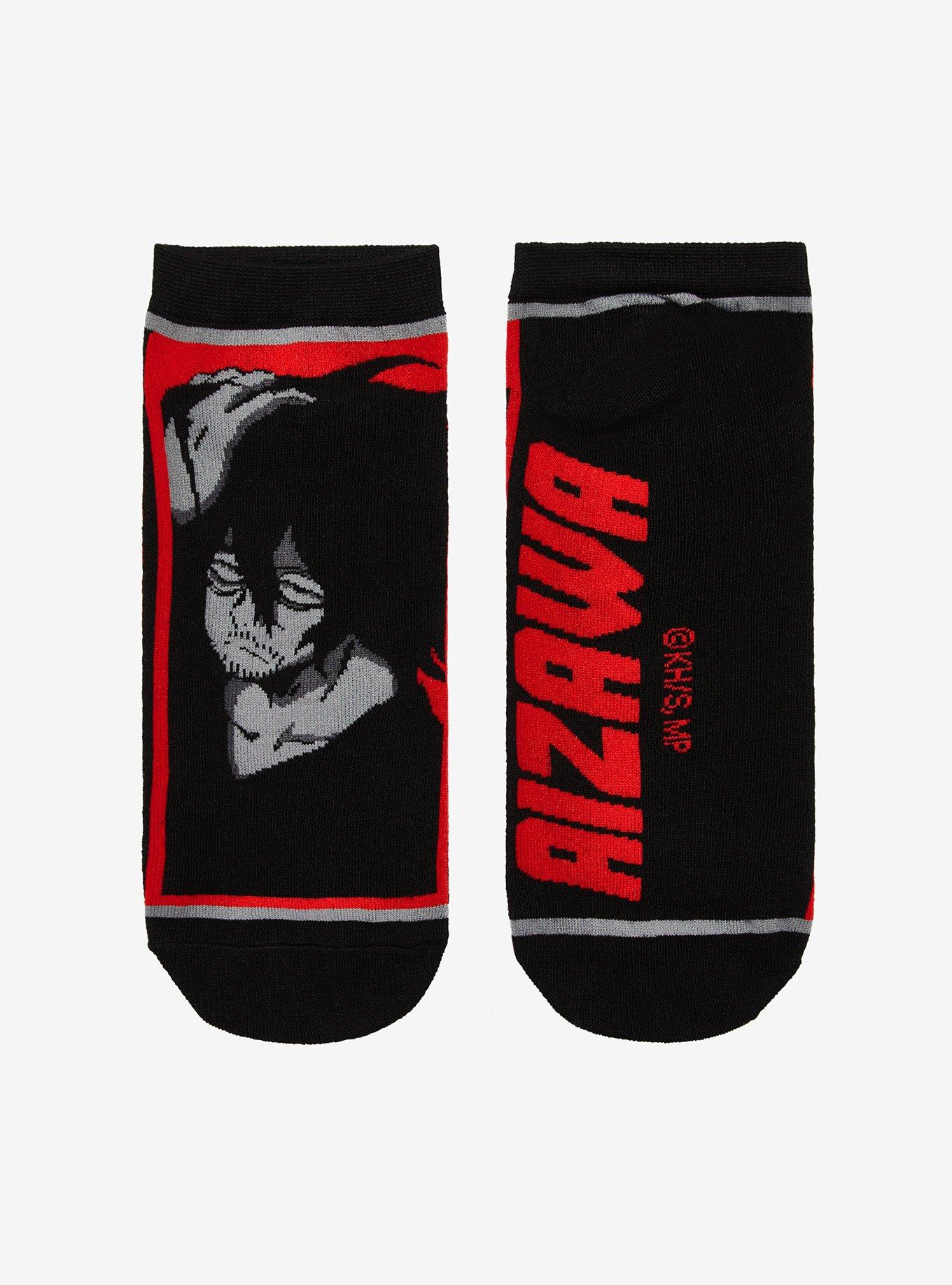 My Hero Academia Aizawa Monochrome No-Show Socks, , alternate