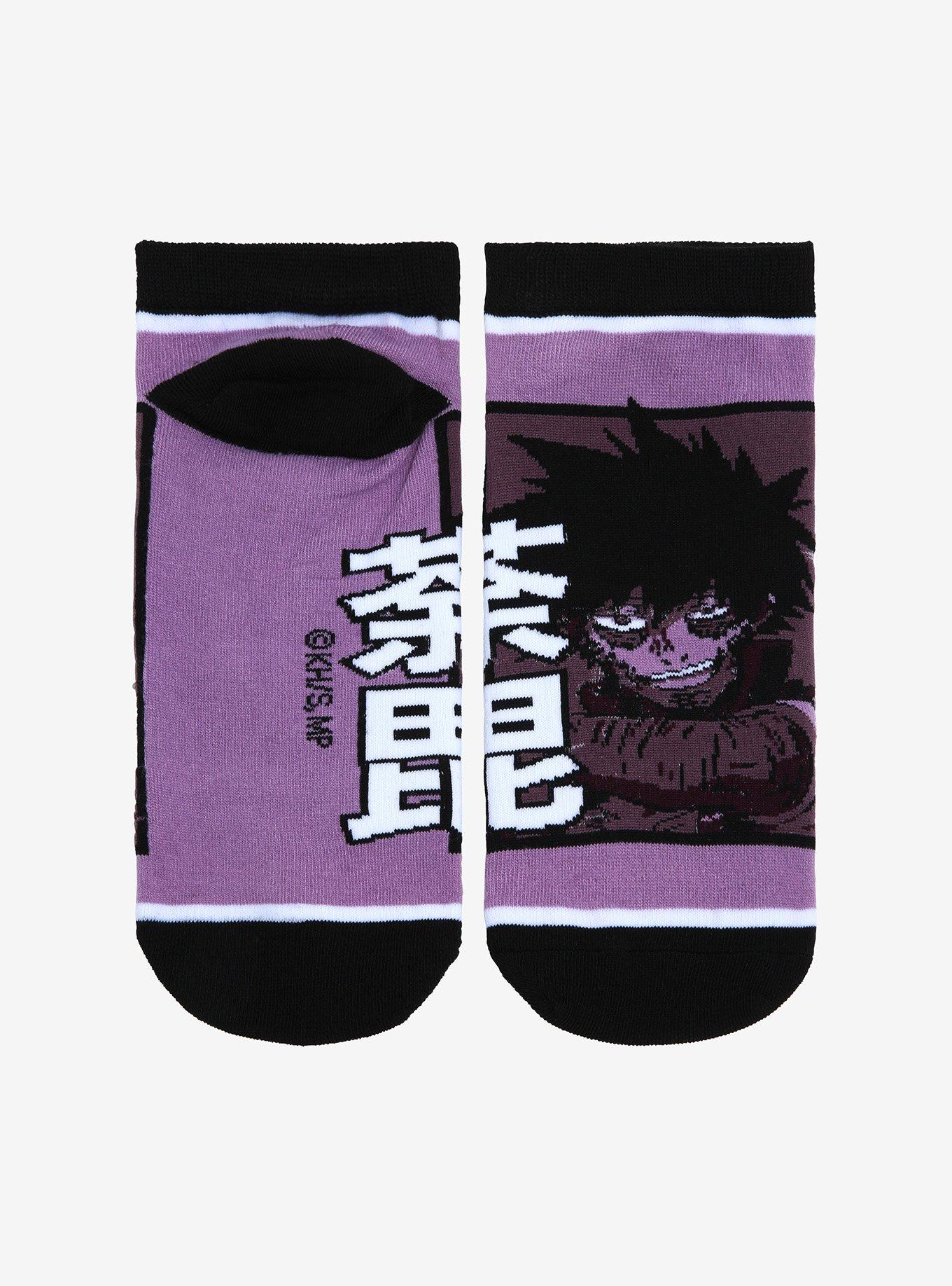 My Hero Academia Dabi Purple No-Show Socks, , alternate