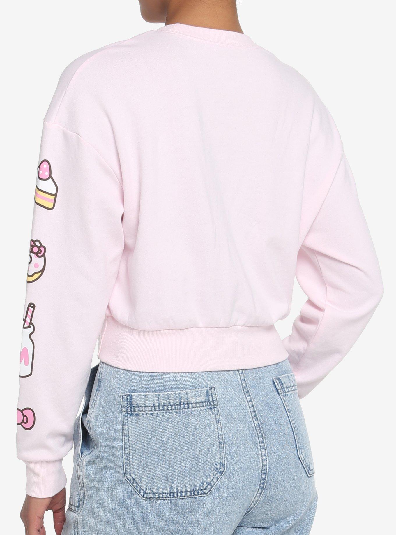 Hello Kitty® x Pusheen® Ladies Cropped Sweatshirt