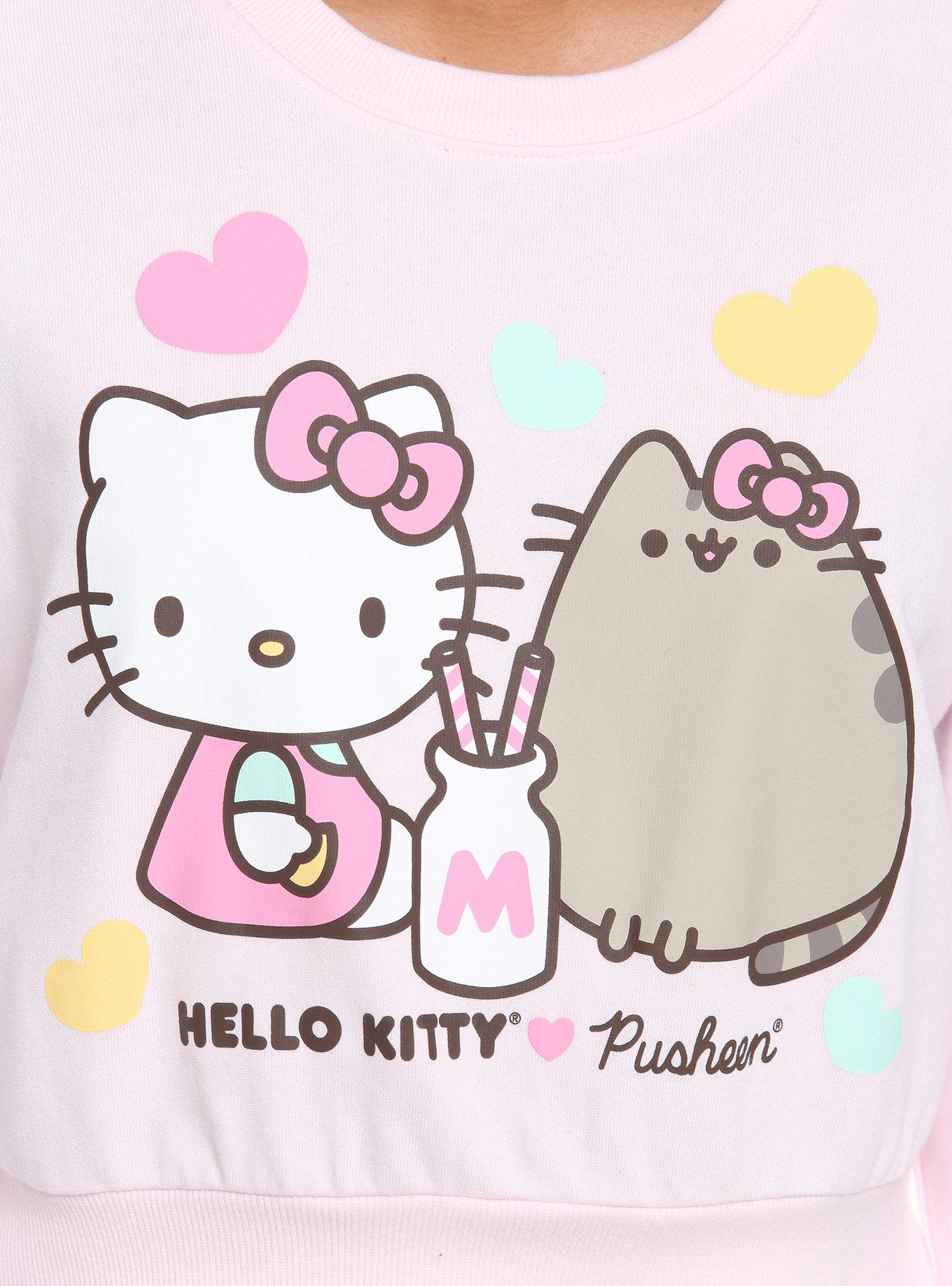 Hello Kitty X Pusheen Sweets Girls Crop Sweater